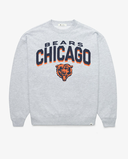 CHICAGO BEARS CAMPUS ARCH CLOUD OVERSIZED CREW WOMENS