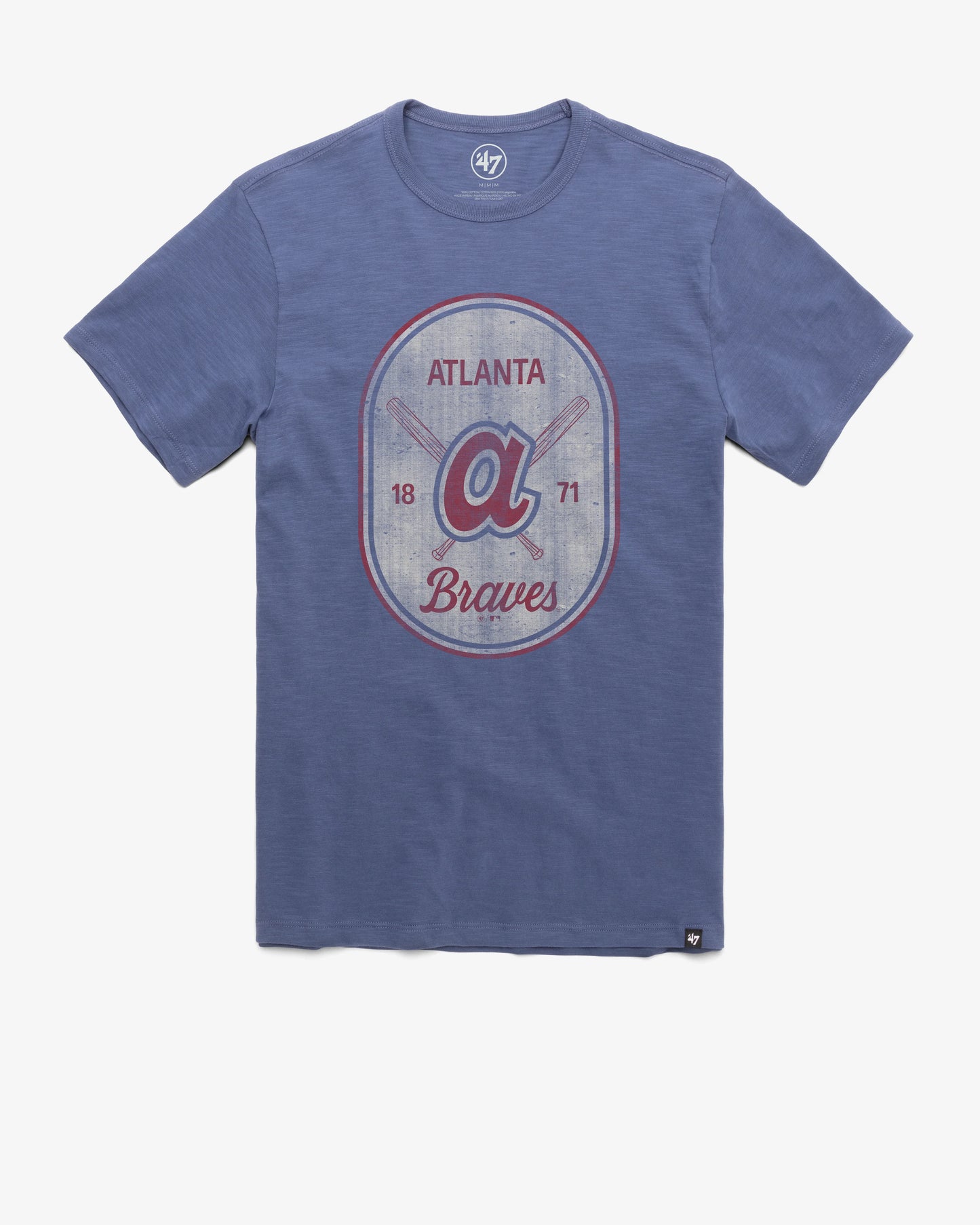 ATLANTA BRAVES COOPERSTOWN CROSS PATCH '47 SCRUM TEE
