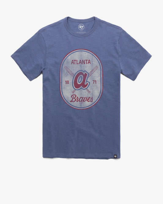 ATLANTA BRAVES COOPERSTOWN CROSS PATCH '47 SCRUM TEE
