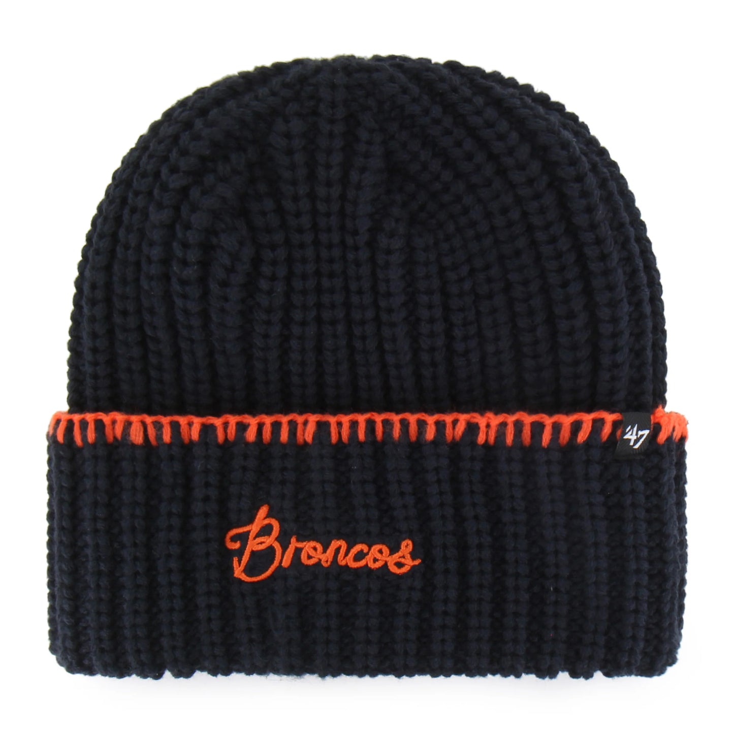 DENVER BRONCOS  BLANKET STITCH '47 WOMEN'S CUFF KNIT