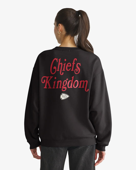KANSAS CITY CHIEFS SHOUT IT OUT '47 OVERSIZED CREW WOMENS
