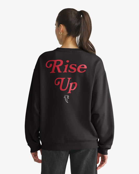 ATLANTA FALCONS HISTORIC SHOUT IT OUT '47 OVERSIZED CREW WOMENS