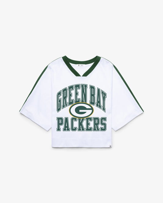 GREEN BAY PACKERS BIG OVERARCH '47 WOMEN'S DROP NEEDLE RAGLAN JERSEY