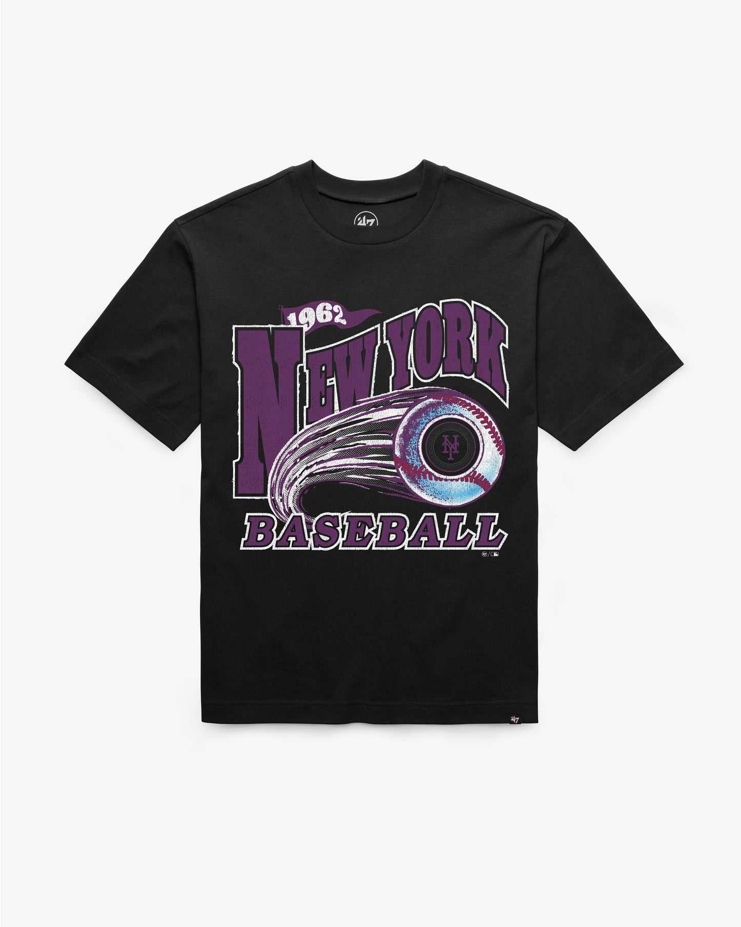 NEW YORK METS CITY CONNECT GAME WORN CURVE '47 FOUNDATION TEE