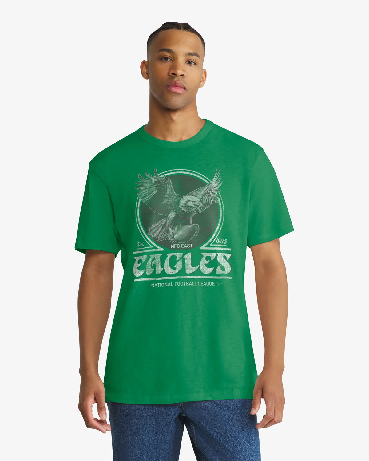 PHILADELPHIA EAGLES HISTORIC EMBLEM MARK '47 SCRUM TEE