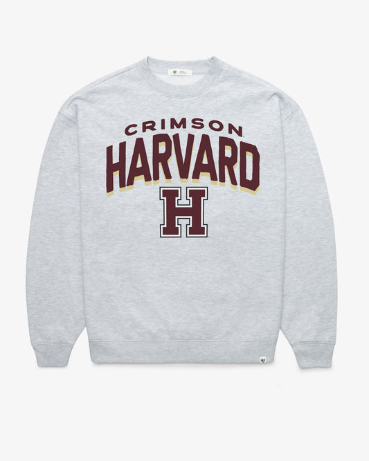 HARVARD CRIMSON CAMPUS ARCH CLOUD '47 OVERSIZED CREW WOMENS
