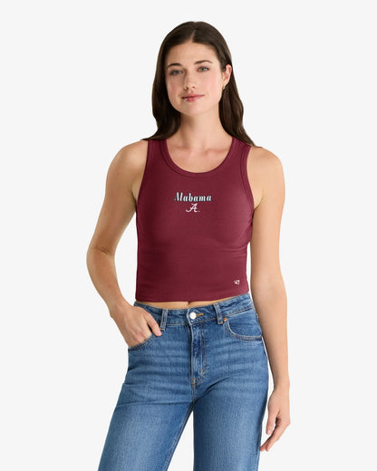 ALABAMA CRIMSON TIDE STRAIGHT CUT '47 BABY RIB TANK WOMENS